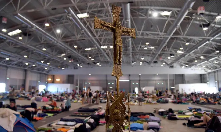 5 mil peregrinos alojados na 'Fiera di Roma'