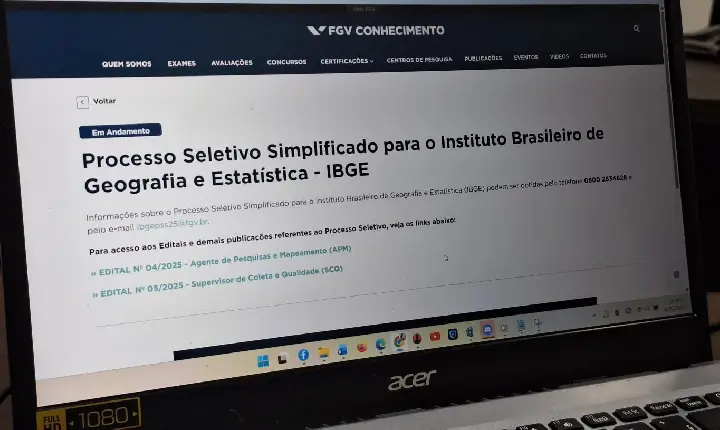 Abertas as inscrições para o processo seletivo do IBGE com 9,5 mil vagas temporárias