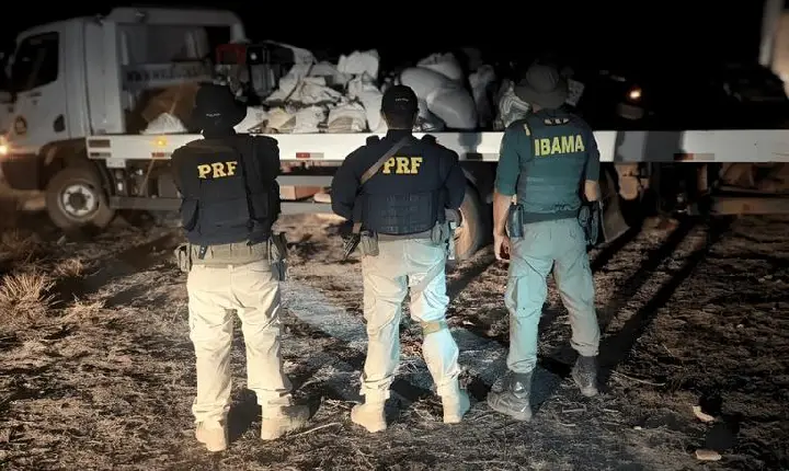 Ação conjunta da PRF e do Ibama apreende maquinário de garimpo ilegal