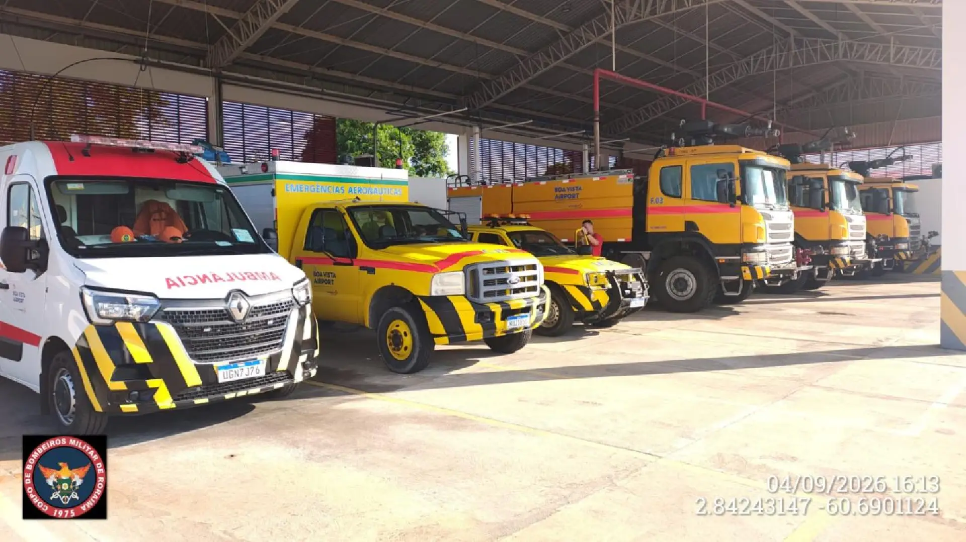 Aeroporto de Boa Vista reforça prevenção contra incêndios durante estiagem