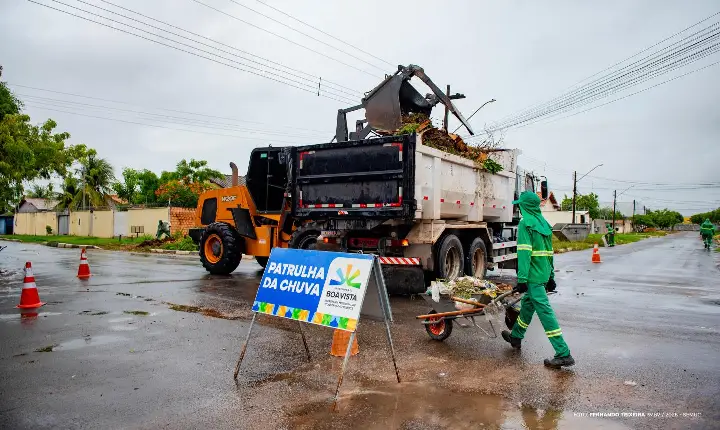 Afim de evitar alagamentos no período chuvoso, Prefeitura de Boa Vista inicia a Patrulha da chuva, com remoção de 700 toneladas de resíduos