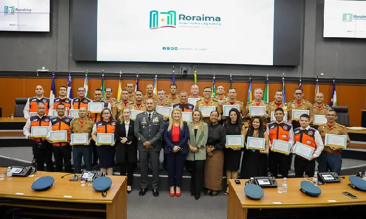 ALERR homenageia bombeiros e integrantes da Defesa Civil com a Comenda Orgulho de Roraima