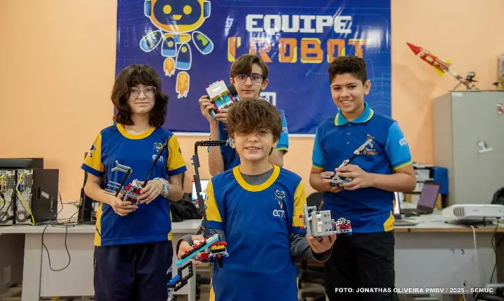 Alunos de Boa Vista intensificam treinos para torneio internacional de robótica