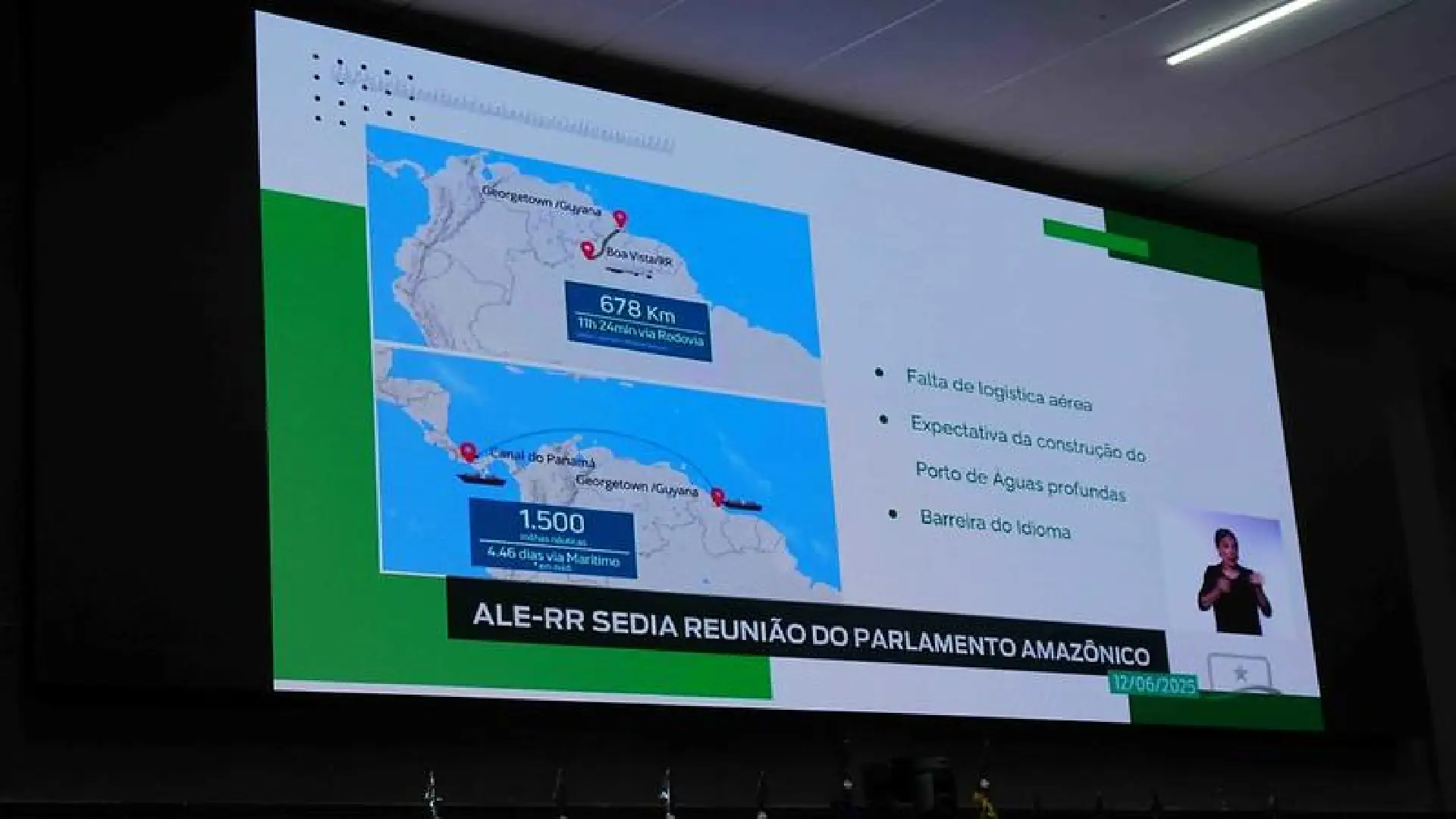 Guiana em ascensão e laços com Roraima no Parlamento Amazônico