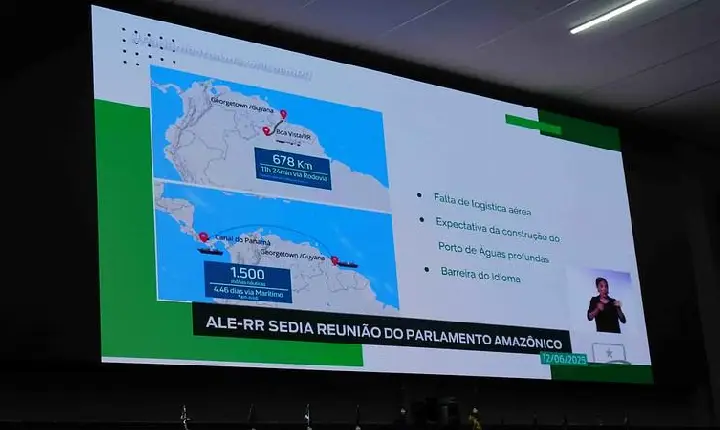 Guiana em ascensão e laços com Roraima no Parlamento Amazônico