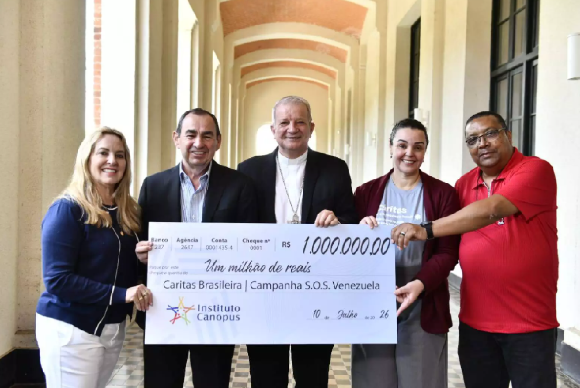 Campanha “SOS Venezuela” recebe R$ 1 milhão para ampliar atendimento às famílias afetadas pelos terremotos