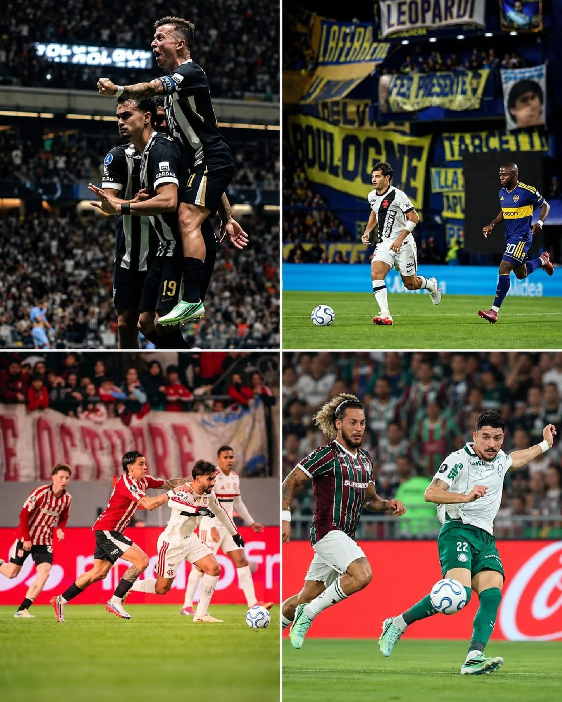 Cinco clubes brasileiros disputam vagas nas finais da Libertadores e Sul-Americana nesta semana