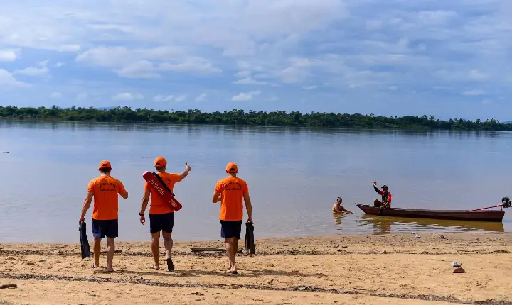 Defesa Civil alerta banhistas sobre riscos nas praias de Boa Vista