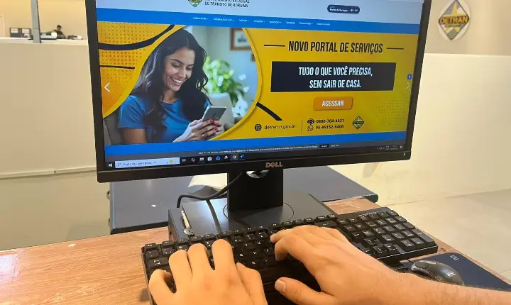 Detran-RR lança novo portal com mais de 40 serviços disponíveis on-line