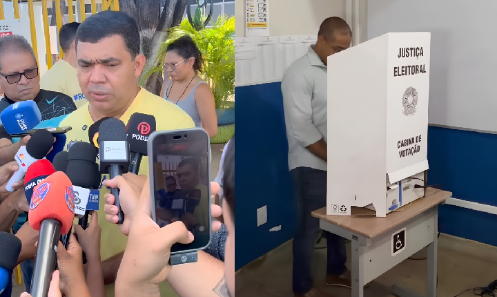 Dois candidatos ao Governo de Roraima votam no primeiro turno das Eleições 2026