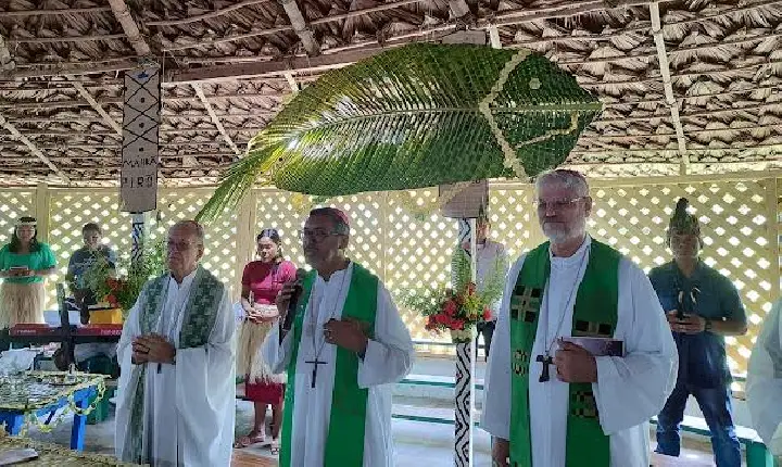 Dom Vanthuy celebra numa comunidade indígena e insiste em que na nova diocese “Jesus vai dar o jeito dele”
