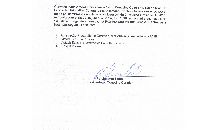 EDITAL DE CONVOCAÇÃO