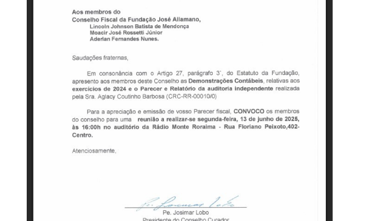 EDITAL DE CONVOCAÇÃO CONSELHO FISCAL