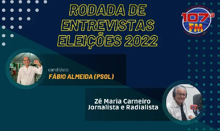 ELEIÇÕES 2022 - ENTREVISTA COM - FÁBIO ALMEIDA (PSOL)
