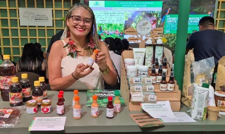 Empreendedora de Boa Vista expõe produtos feitos com ingredientes da Amazônia na COP 30