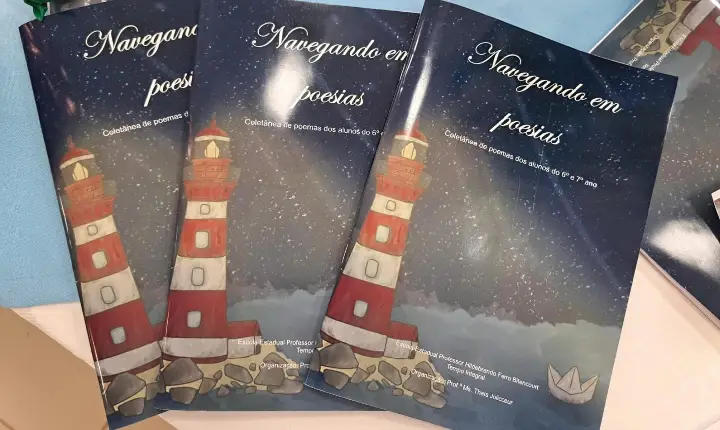 Escola reúne produções e lança “Navegando em Poesias”