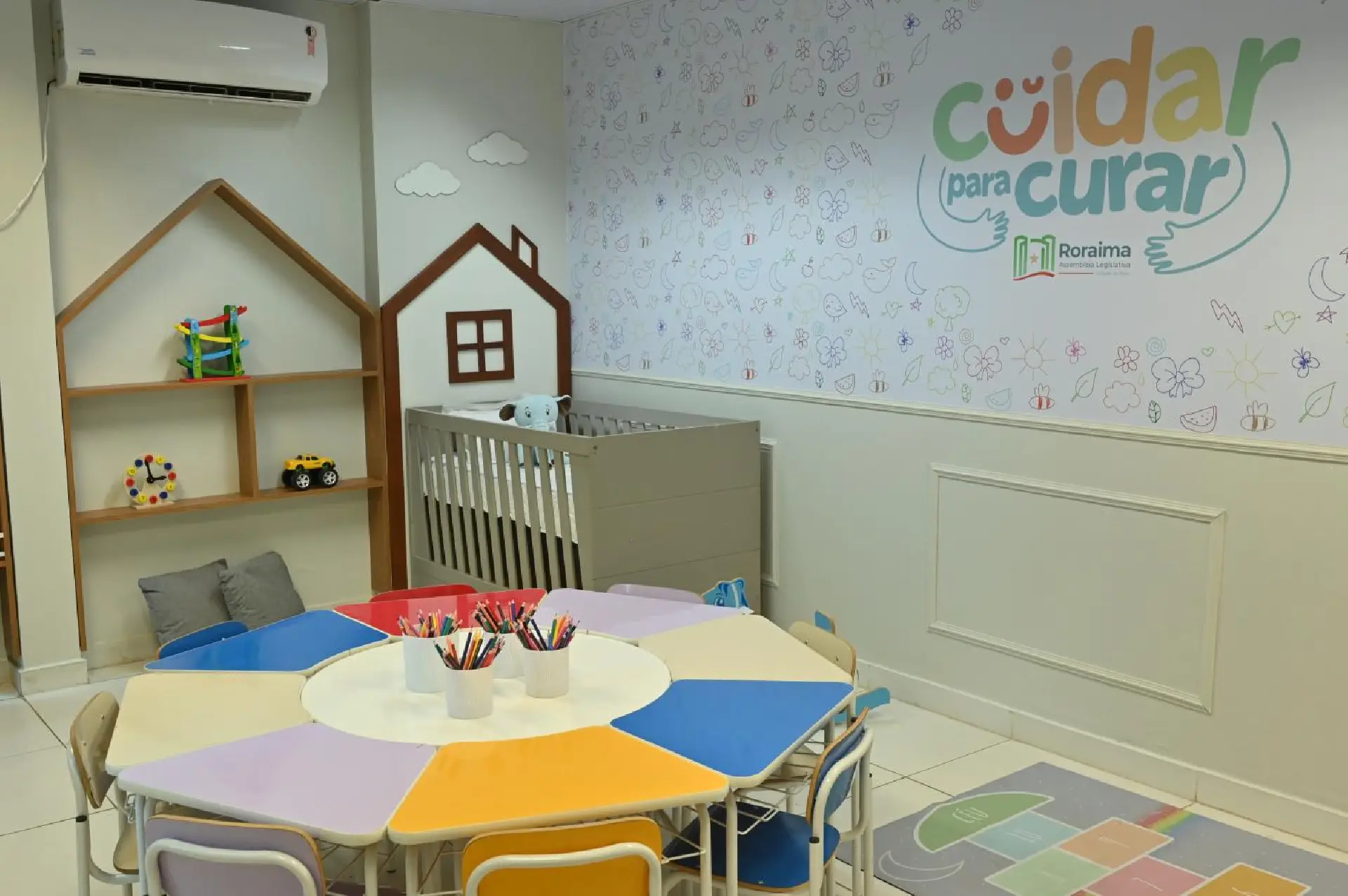 Espaço para atender crianças vítimas de violência doméstica é inaugurado na Secretaria Especial da Mulher da ALERR