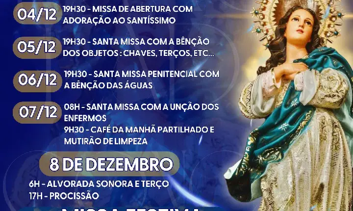 FESTEJO DE NOSSA SENHORA Imaculada Conceição