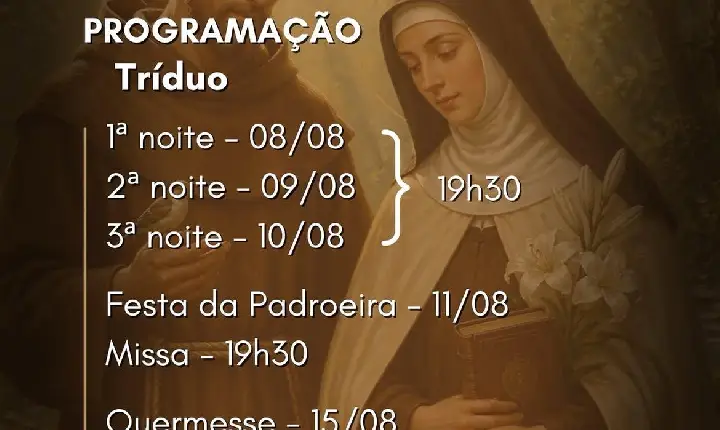 ✨ Festejo de Santa Clara de Assis ✨