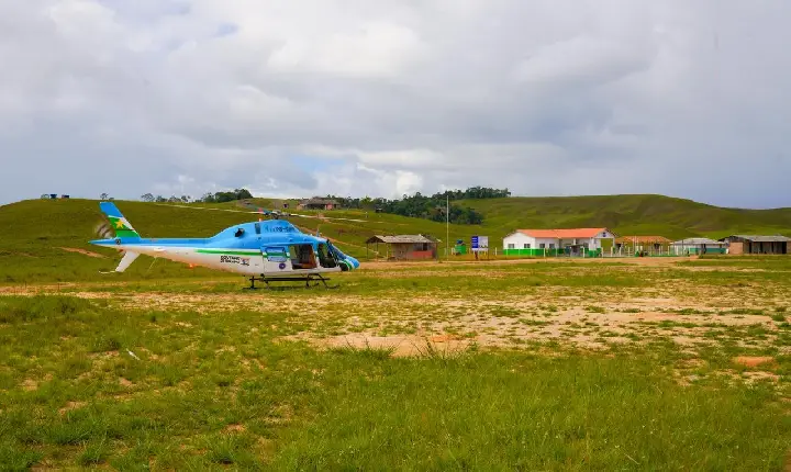 Helicóptero do Estado já soma 33 voos de emergência em Roraima