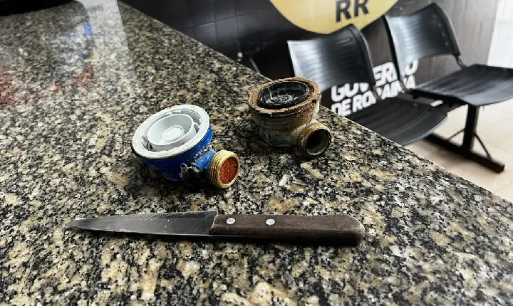 Homem é preso em flagrante com hidrômetros furtados em Boa Vista