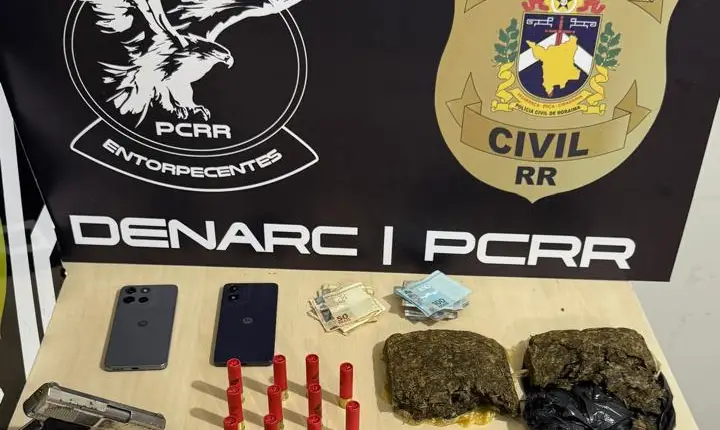 Homem é preso por distribuir drogas via “delivery” em Boa Vista