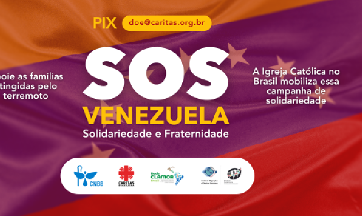 Igreja Católica lança campanha de solidariedade e fraternidade às vítimas dos terremotos da Venezuela: “SOS VENEZUELA”