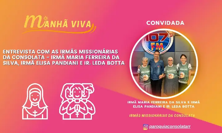 irmãs Missionárias da Consolata - Irmã Maria Ferreira da Silva, Irmã Elisa Pandiani e Ir. Leda Botta