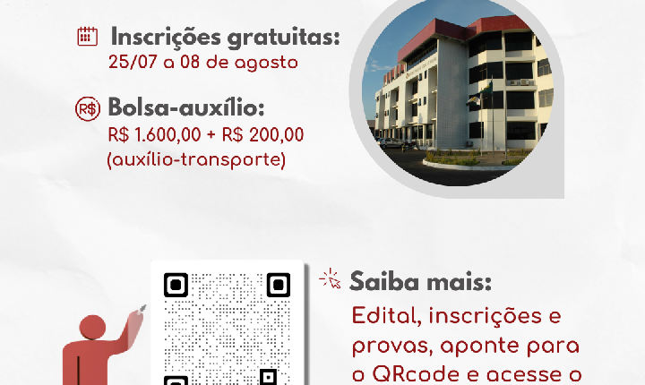 MPRR realiza seletivo para estágio em direito