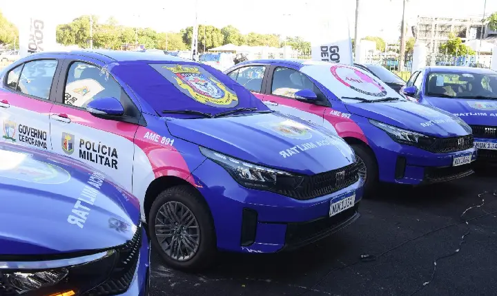 Novas viaturas são entregues à PM para combater violência contra a mulher