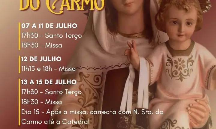 Novenário de Nossa Senhora do Carmo 🌹