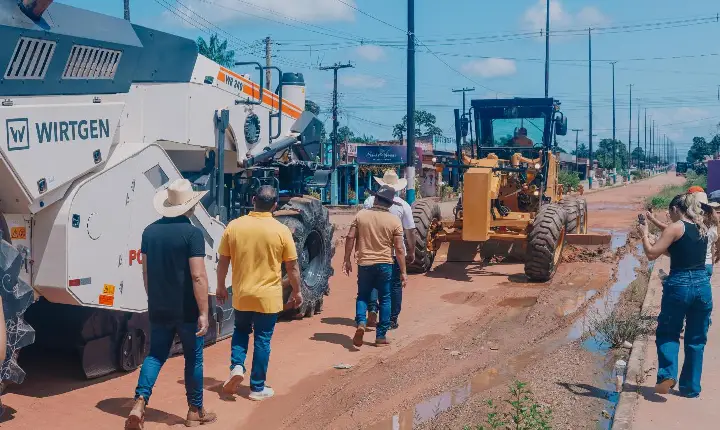Obras de asfaltamento começam na sede e em vilas de Rorainópolis