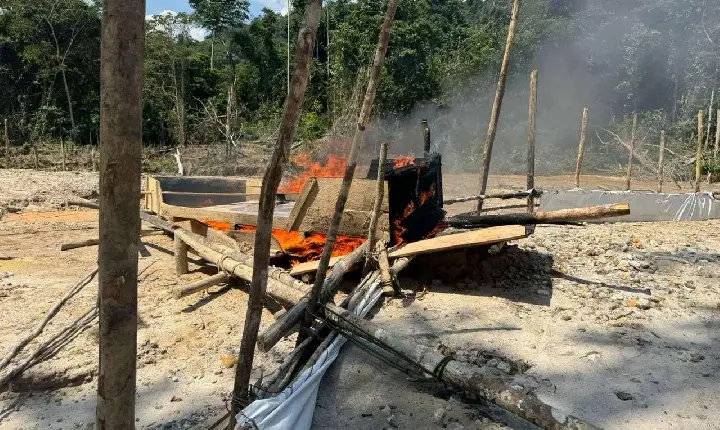 Operação contra garimpo ilegal causa prejuízo de R$ 6 milhões na Terra Yanomami