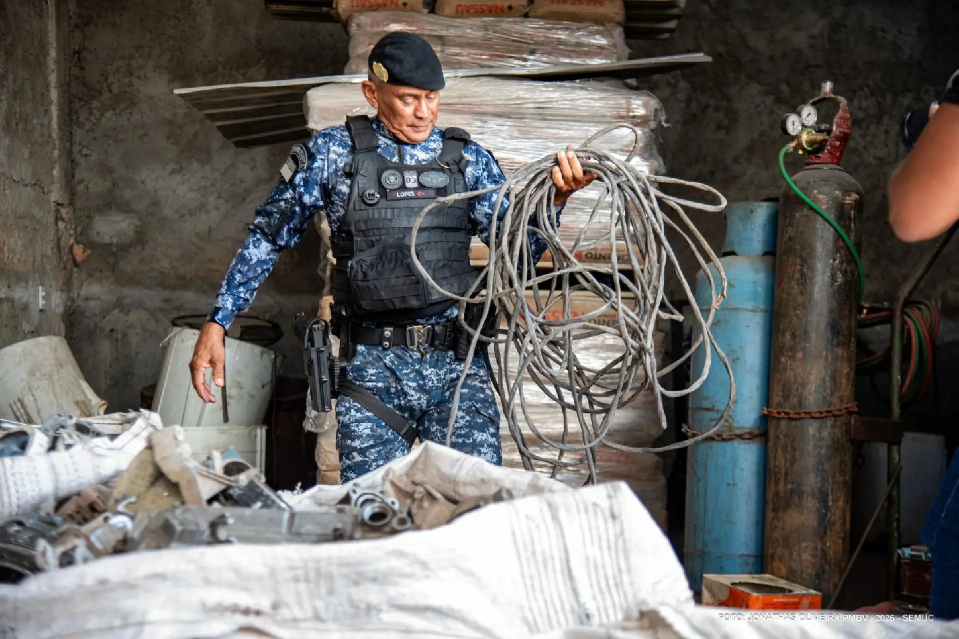 Operação em Boa Vista mira combate ao comércio ilegal de cobre em ferros-velhos
