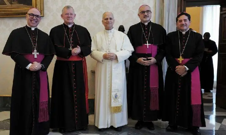 Papa Leão recebe presidência da CNBB em audiência no Vaticano