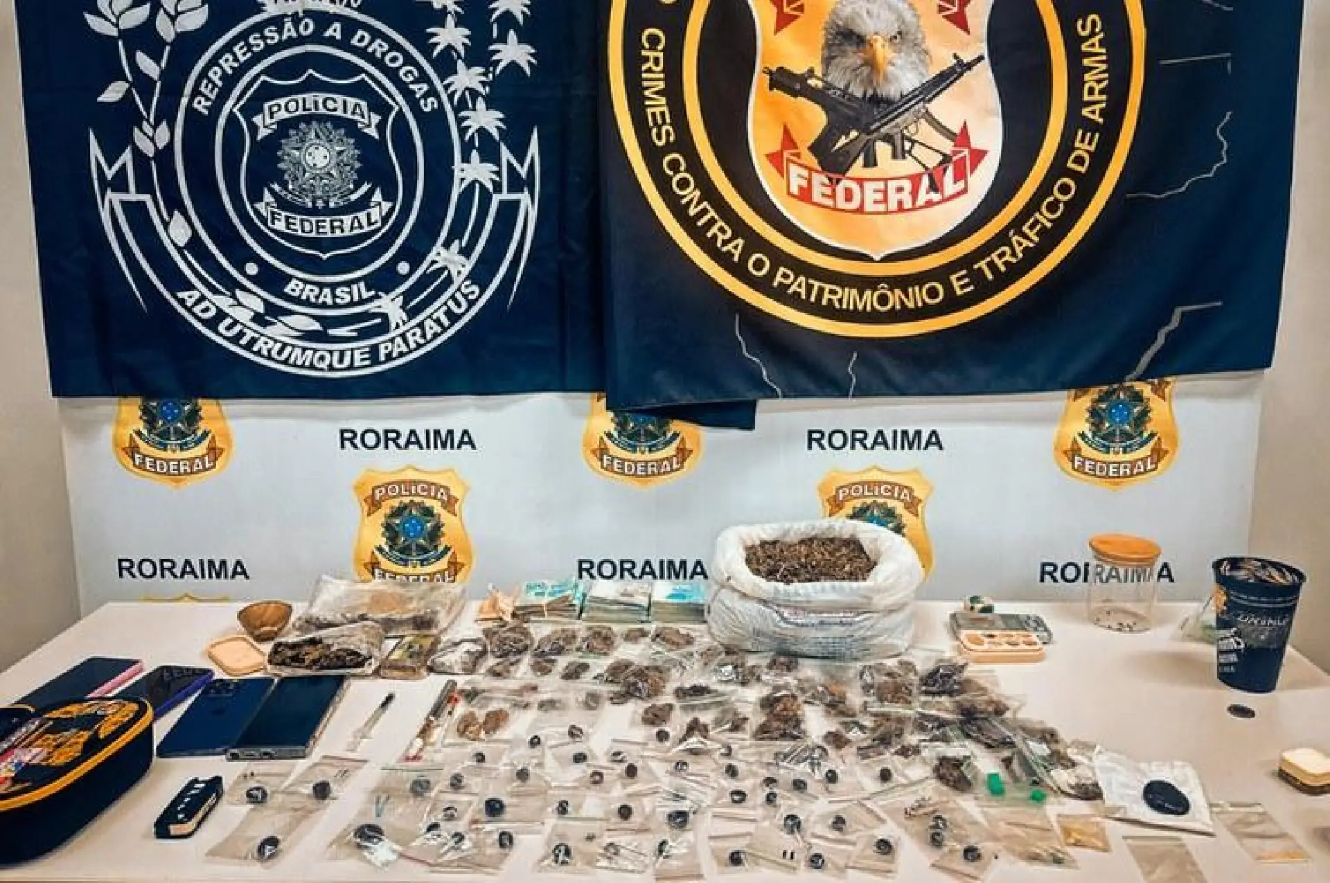 PF realiza prisão e apreende drogas em Roraima