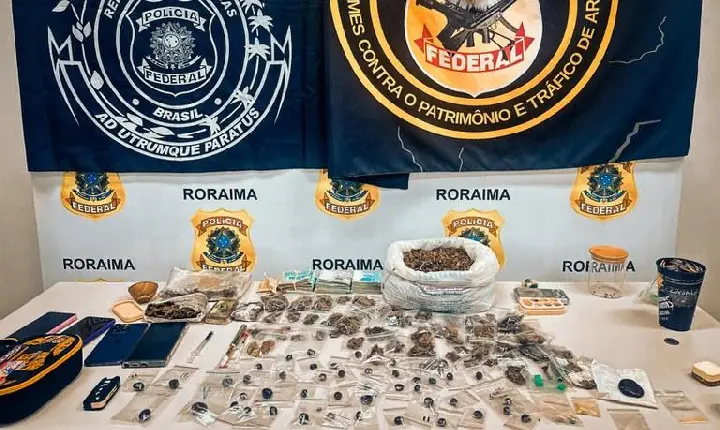PF realiza prisão e apreende drogas em Roraima