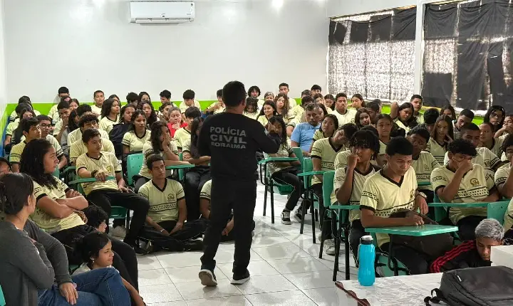 PCRR leva palestra educativa sobre drogas a estudantes do ensino médio em Boa Vista
