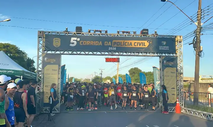 Polícia Civil reúne mais de 2 mil participantes na 5ª Corrida de Rua em comemoração aos 22 anos da instituição