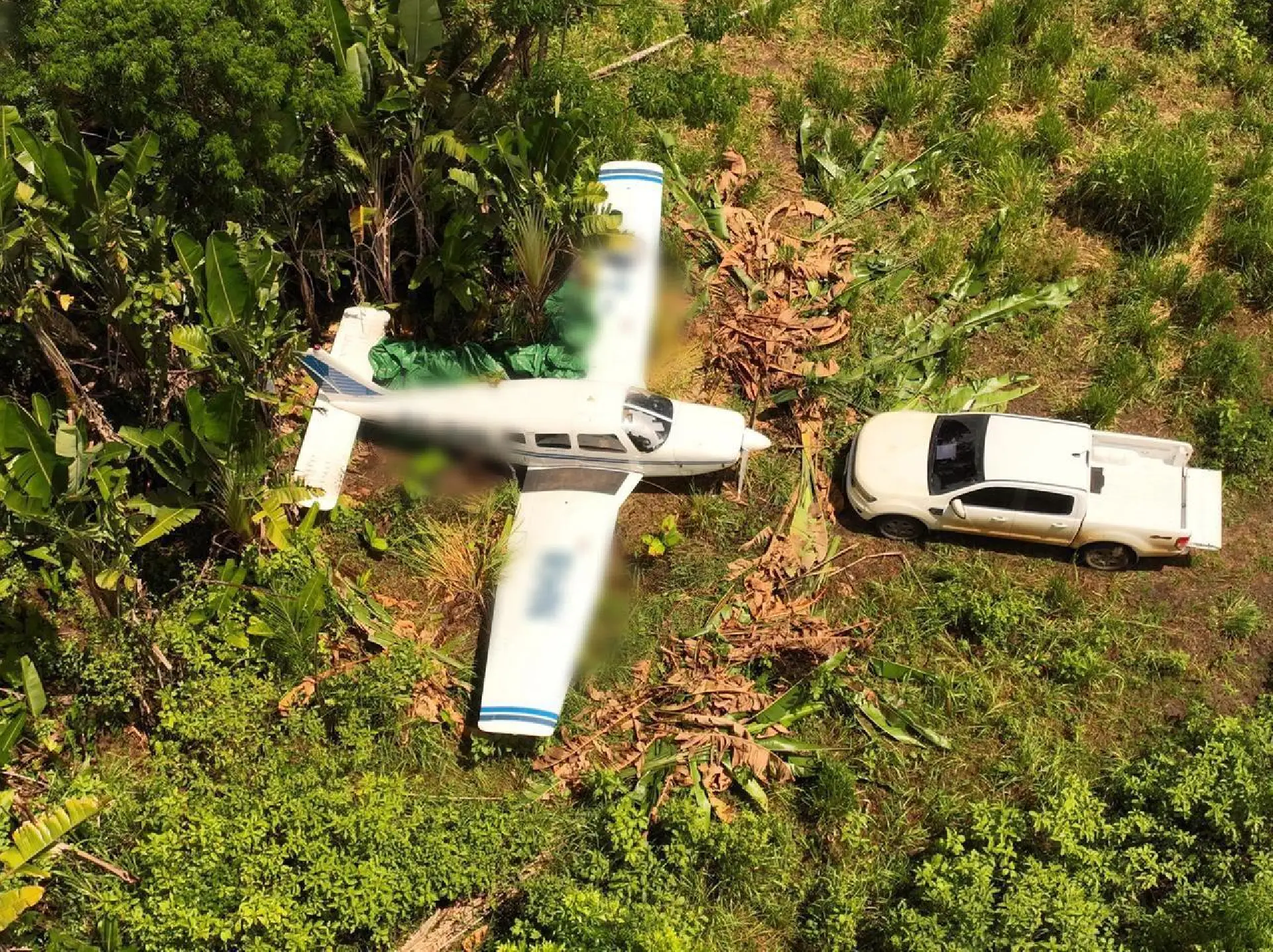 Polícia de Roraima apreende aeronave supostamente usada por grupo de traficantes