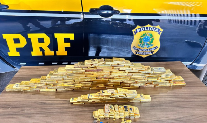 PRF apreende 103 kg de Ouro irregular em Roraima