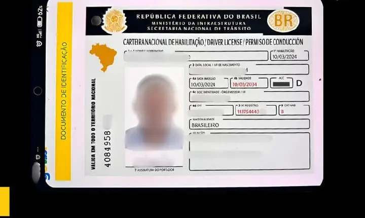 PRF flagra CNH falsa em aplicativo e prende motorista na BR-174