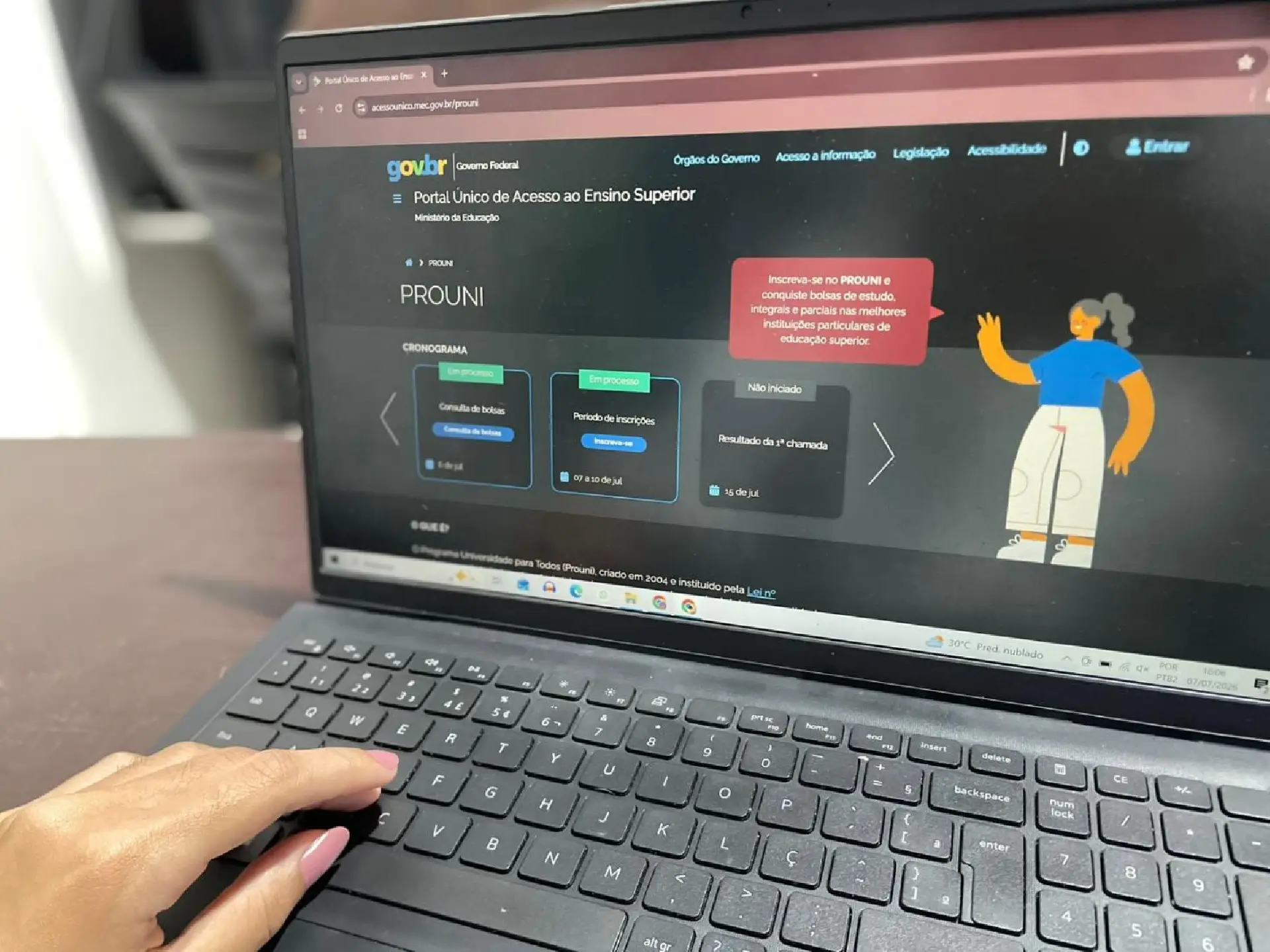 Prouni 2026: inscrições gratuitas para o 2º semestre iniciam nesta terça-feira
