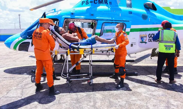 Resgate em área remota do Yanomami leva idoso de 62 anos ao HGR