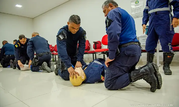Samu BV capacita agentes da Guarda Municipal em primeiros socorros