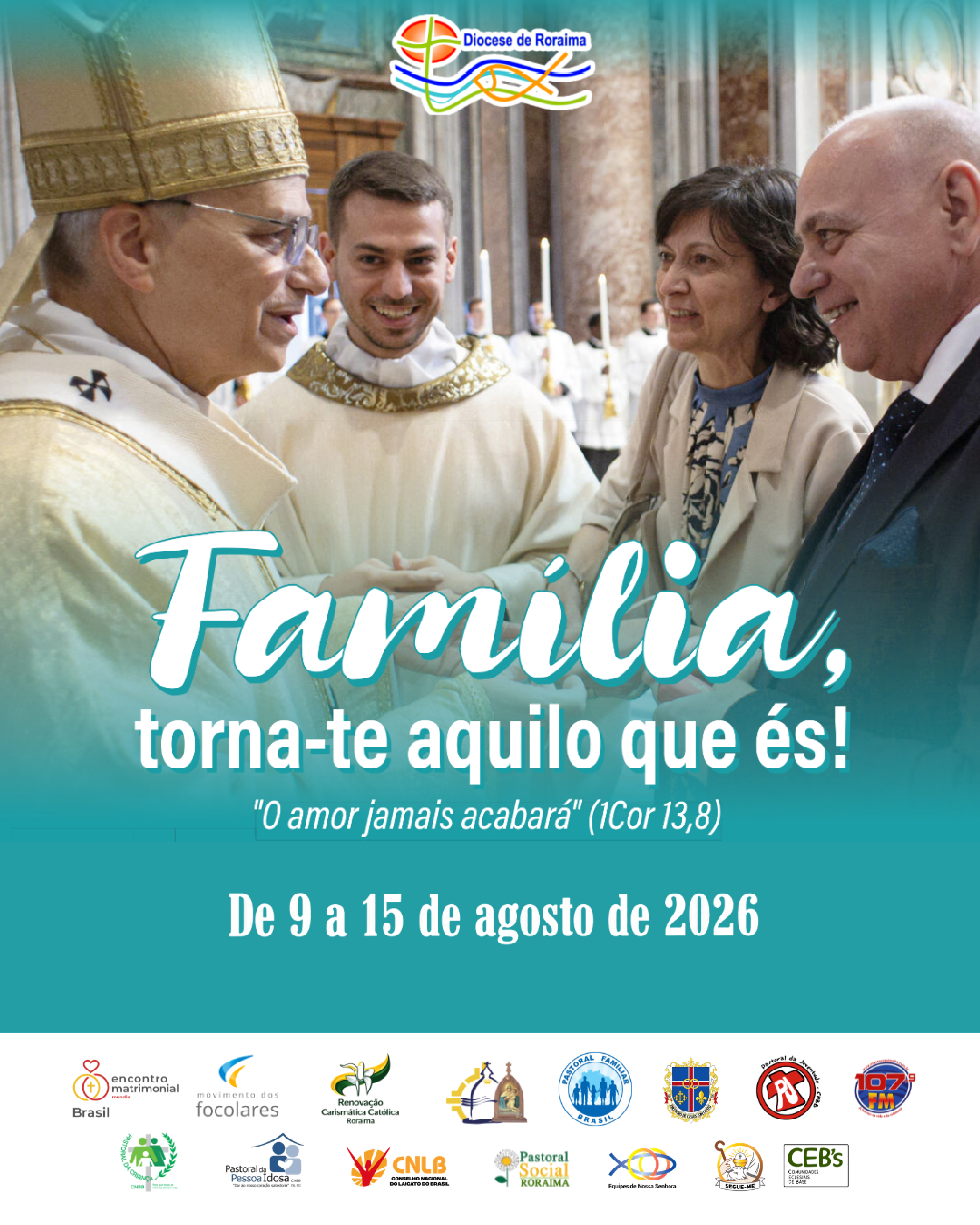Semana Nacional da Família começa neste domingo com celebração na Diocese de Roraima