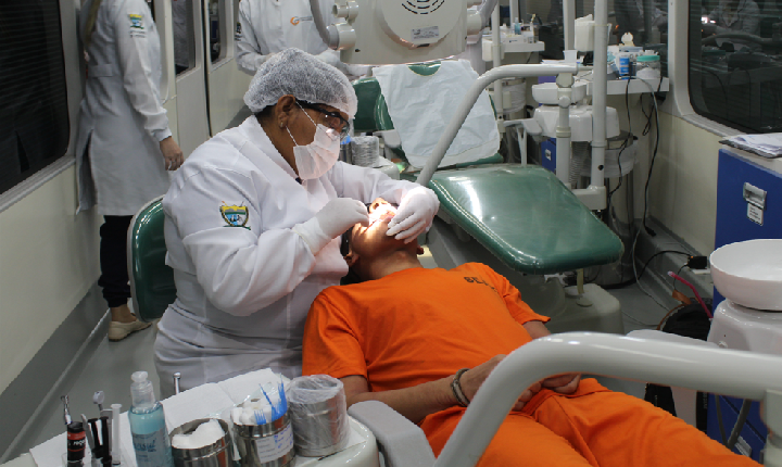 Sesau leva serviços odontológico para reeducandos da PAMC