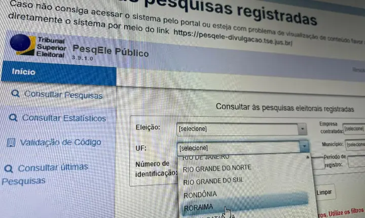 TRE-RR mantém condenação por divulgação de pesquisa eleitoral sem registro nas redes sociais