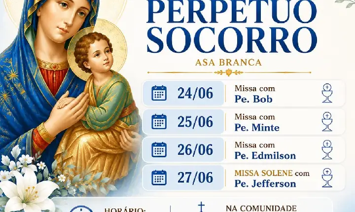 TRÍDUO N. SRA. DO PERPÉTUO SOCORRO
