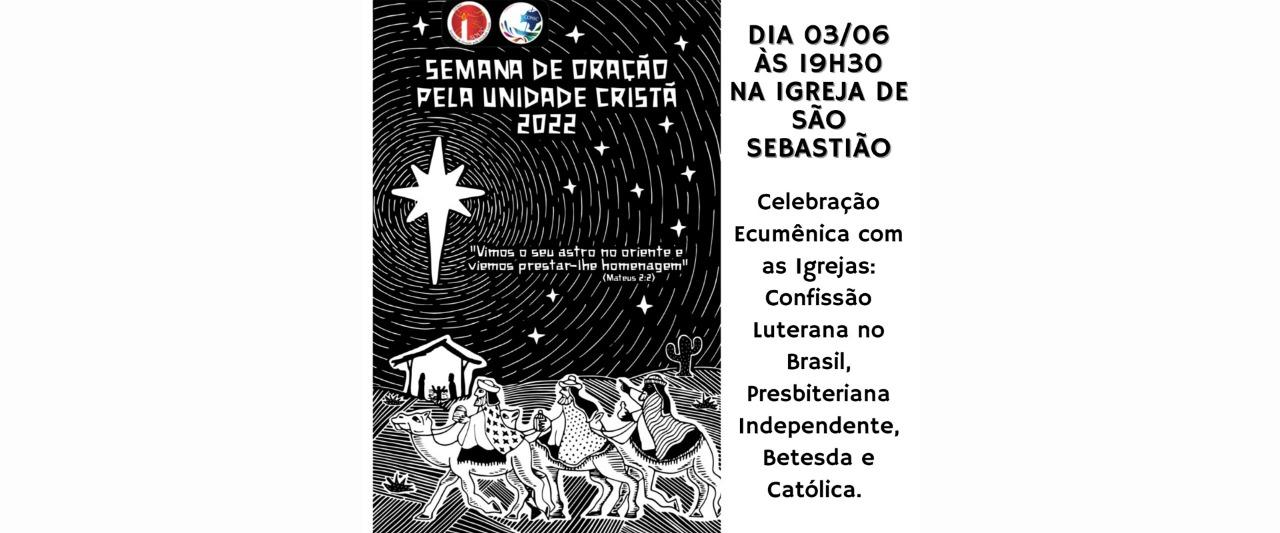 IGREJAS CRISTÃS PROMOVEM CELEBRAÇÃO ECUMÊNICA NESTA SEXTA-FEIRA (03)
